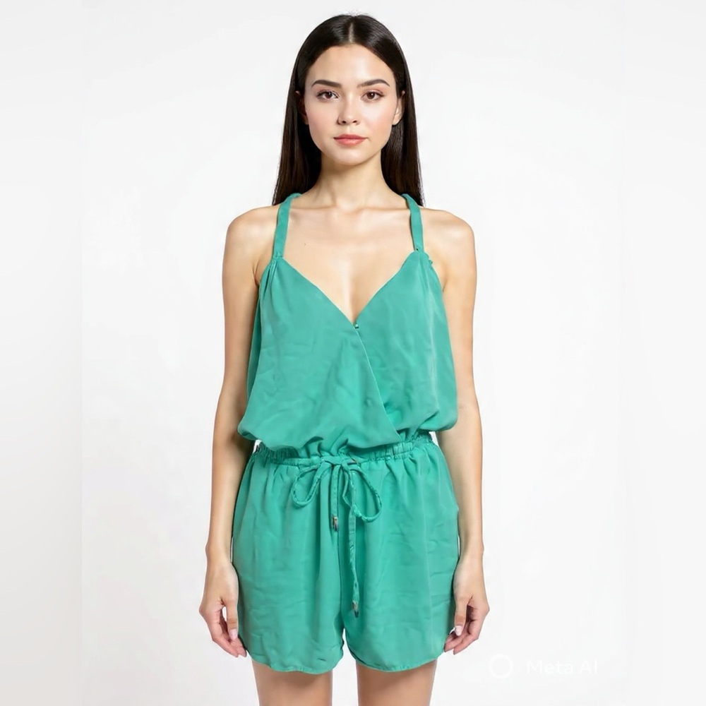 Love Riche Green Romper
